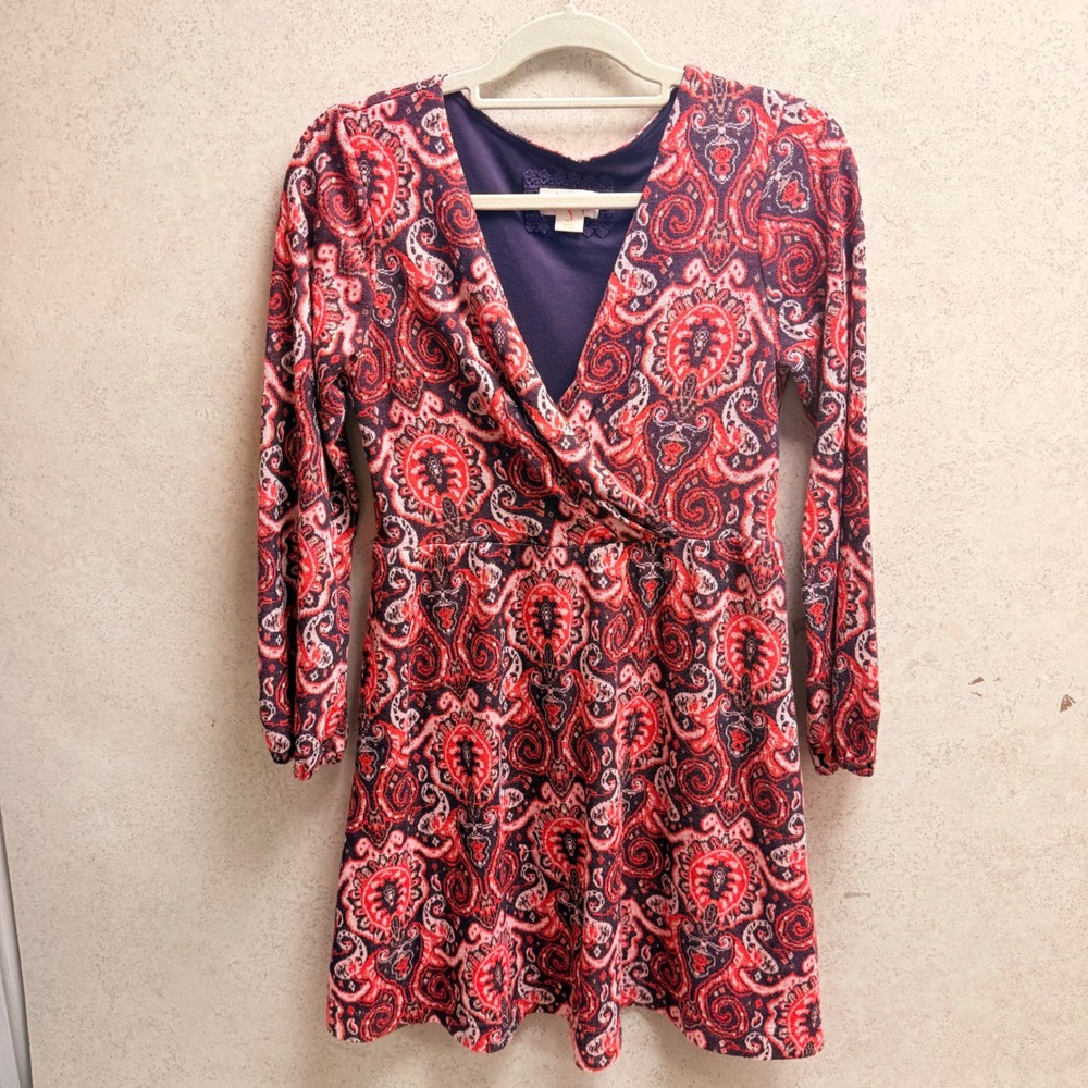 Maeve Anthropologie MP Womens Paisley Print Boho‎ Revival Festival  Mini Dress